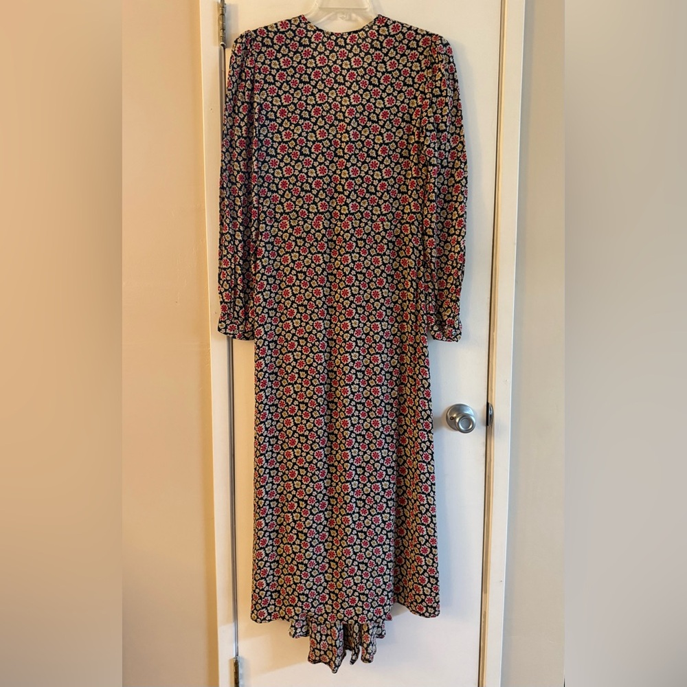 Doen Charleston Maxi Dress in Navy Bellflower Blossom Floral - Picture 8 of 13